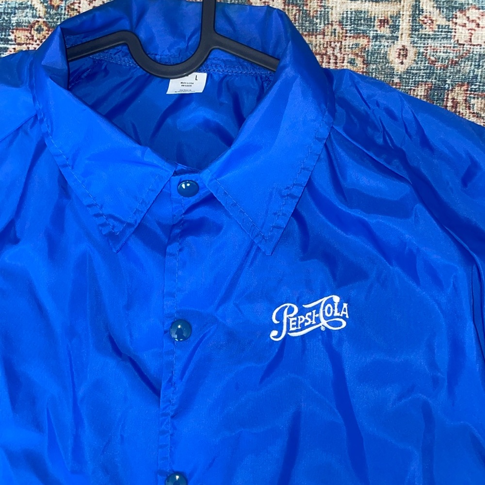Vintage Pepsi Cola blue wind breaker like new,  1988 LPGA Tucson Open Large